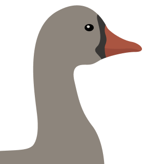 Avatar of a Goose on a rose background