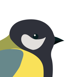 Avatar of a Great tit on a lime background