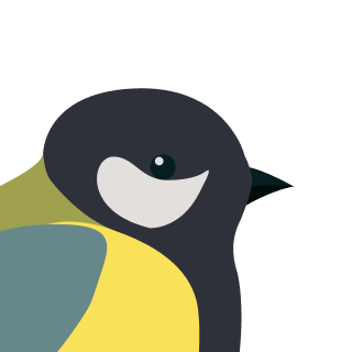 Avatar of a Great tit on a gray background