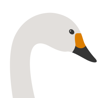 Avatar of a Swan on a stone background