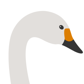 Avatar of a Swan on a sky background